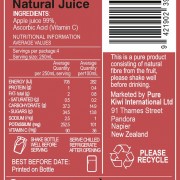 Cloudy Apple Back Label